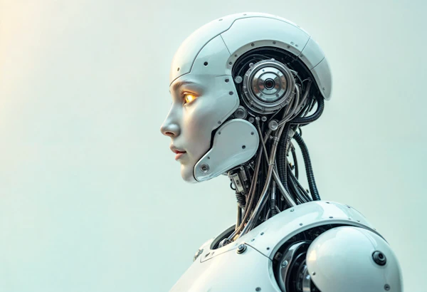 Futuristic Humanoid Robot