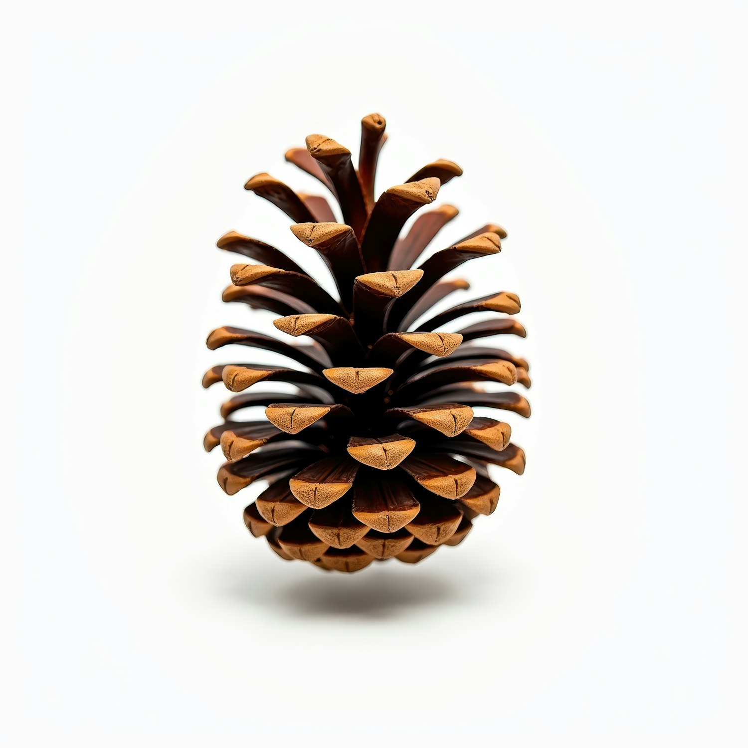 Pine Cone on White Background