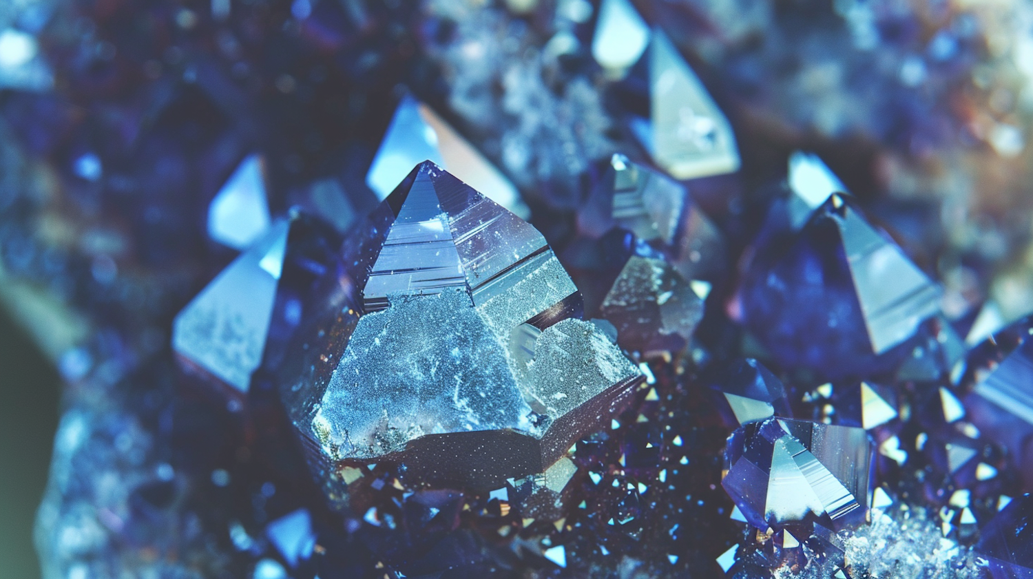 Vibrant Blue Crystals