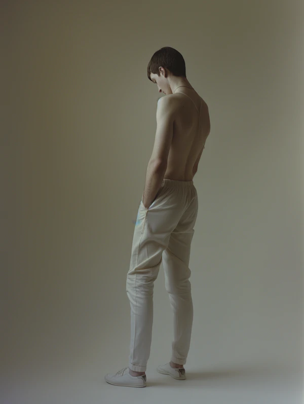 Contemplative Profile of a Person