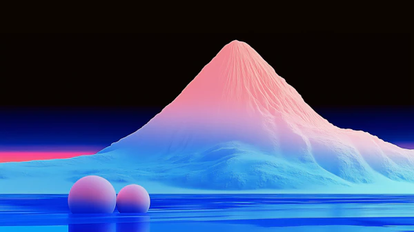 Surreal Mountain Dreamscape