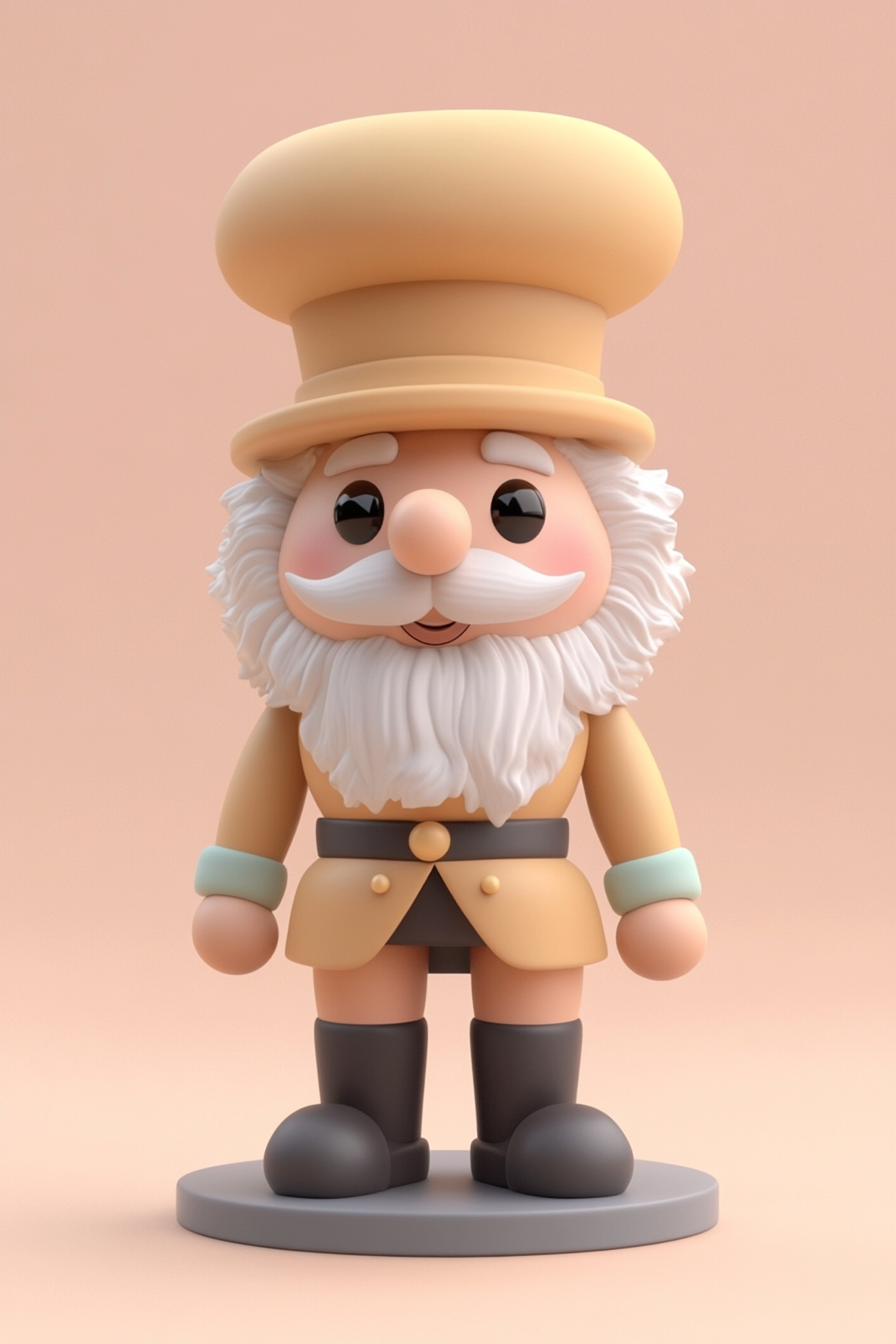 Cartoon Figure with Beard