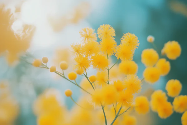 Yellow Mimosa Blooms