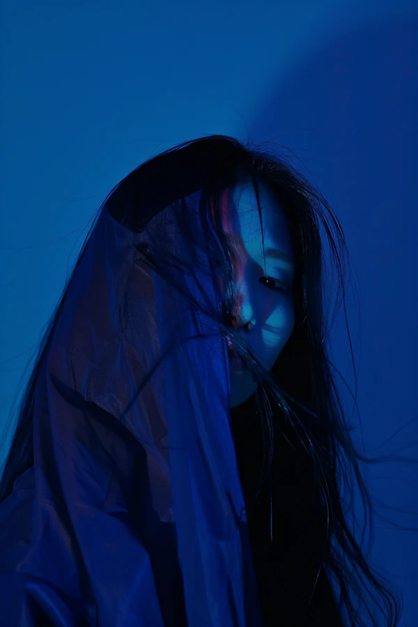 Moody Blue Portrait