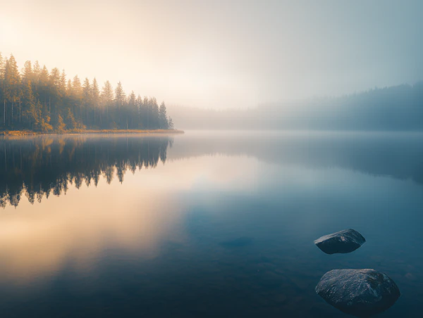 Golden Lakeside Serenity