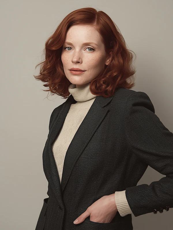 Confident Redhead Portrait