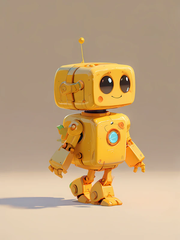 Charming Yellow Robot
