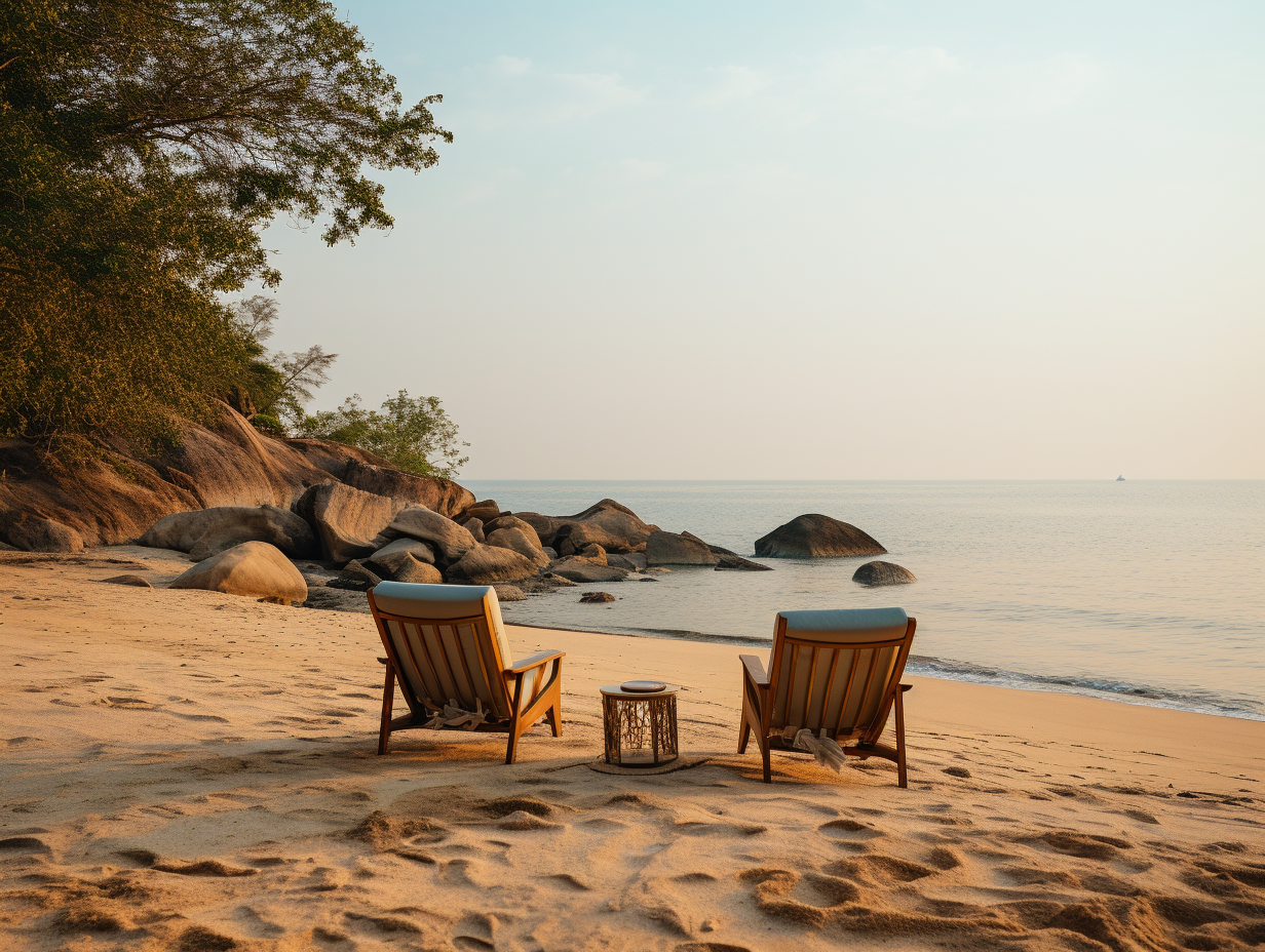 Serene Beachside Sunrise Photo on Lummi