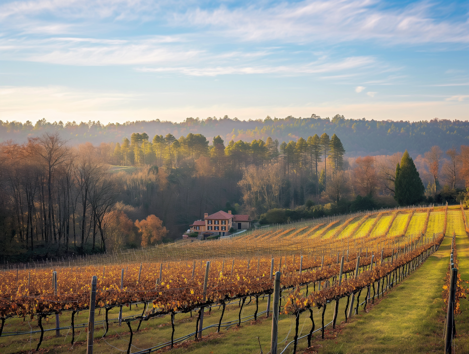 Autumn Afternoon at the Vineyard