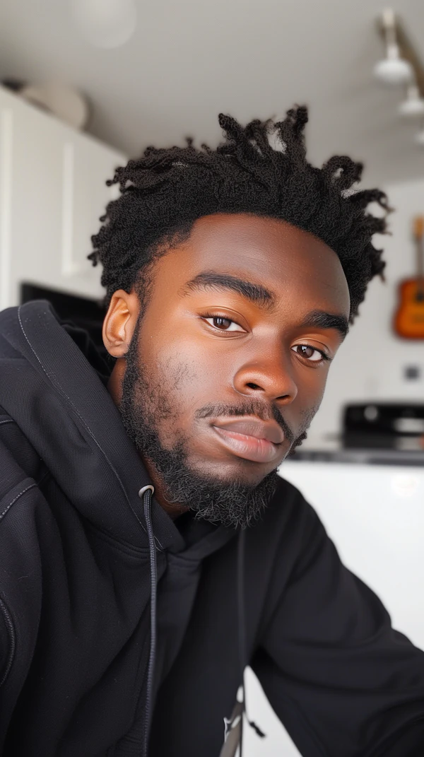 Contemplative Young Man Portrait
