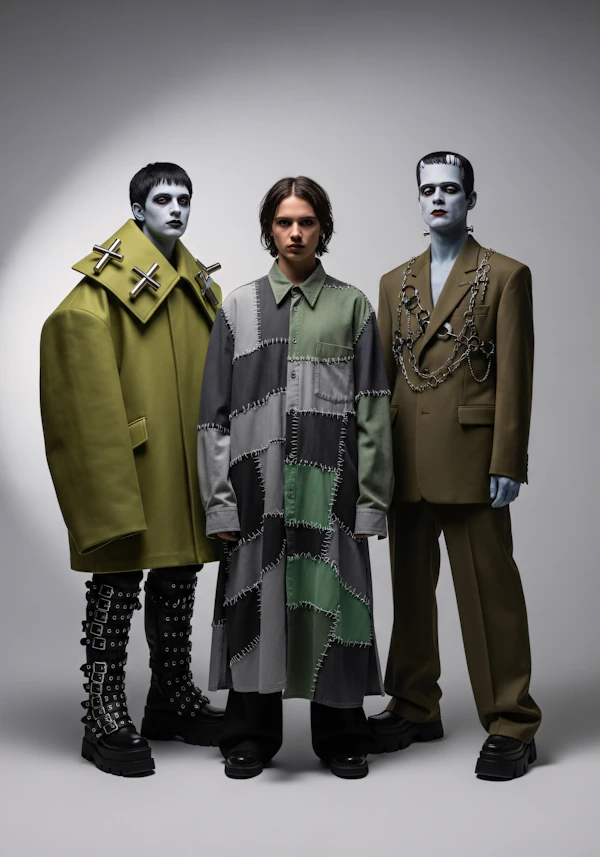 Avant-Garde Fashion Trio