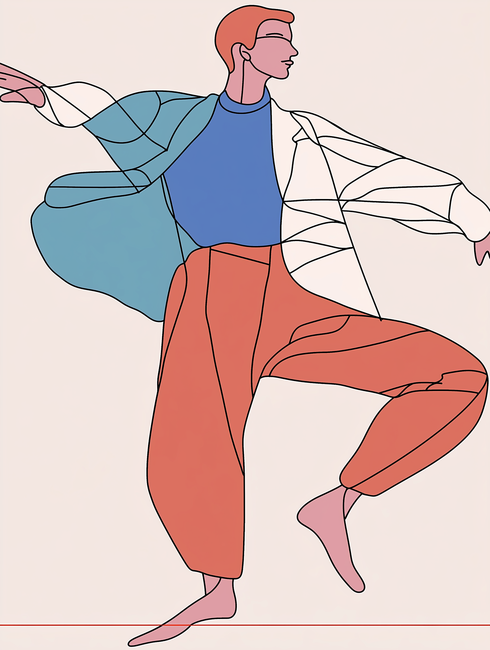 Dynamic Human Figure Illustration Illustration On Lummi