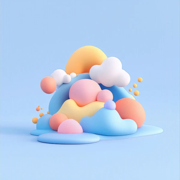 Whimsical 3D Landscape