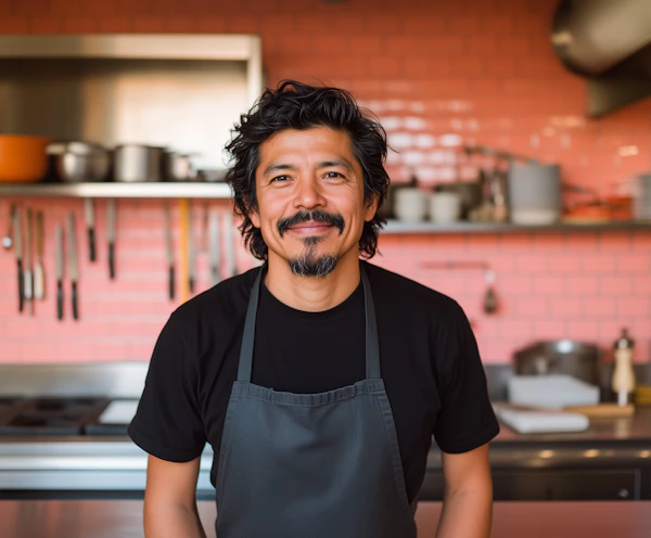 Chef in a Warm Kitchen