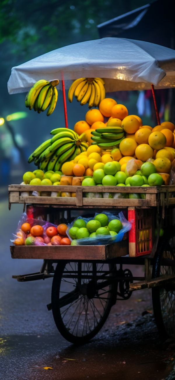 Morning Glow Fruit Cart