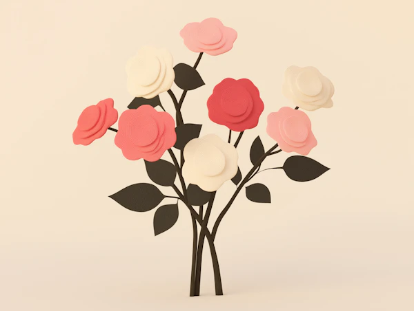 Minimalist Flower Bouquet