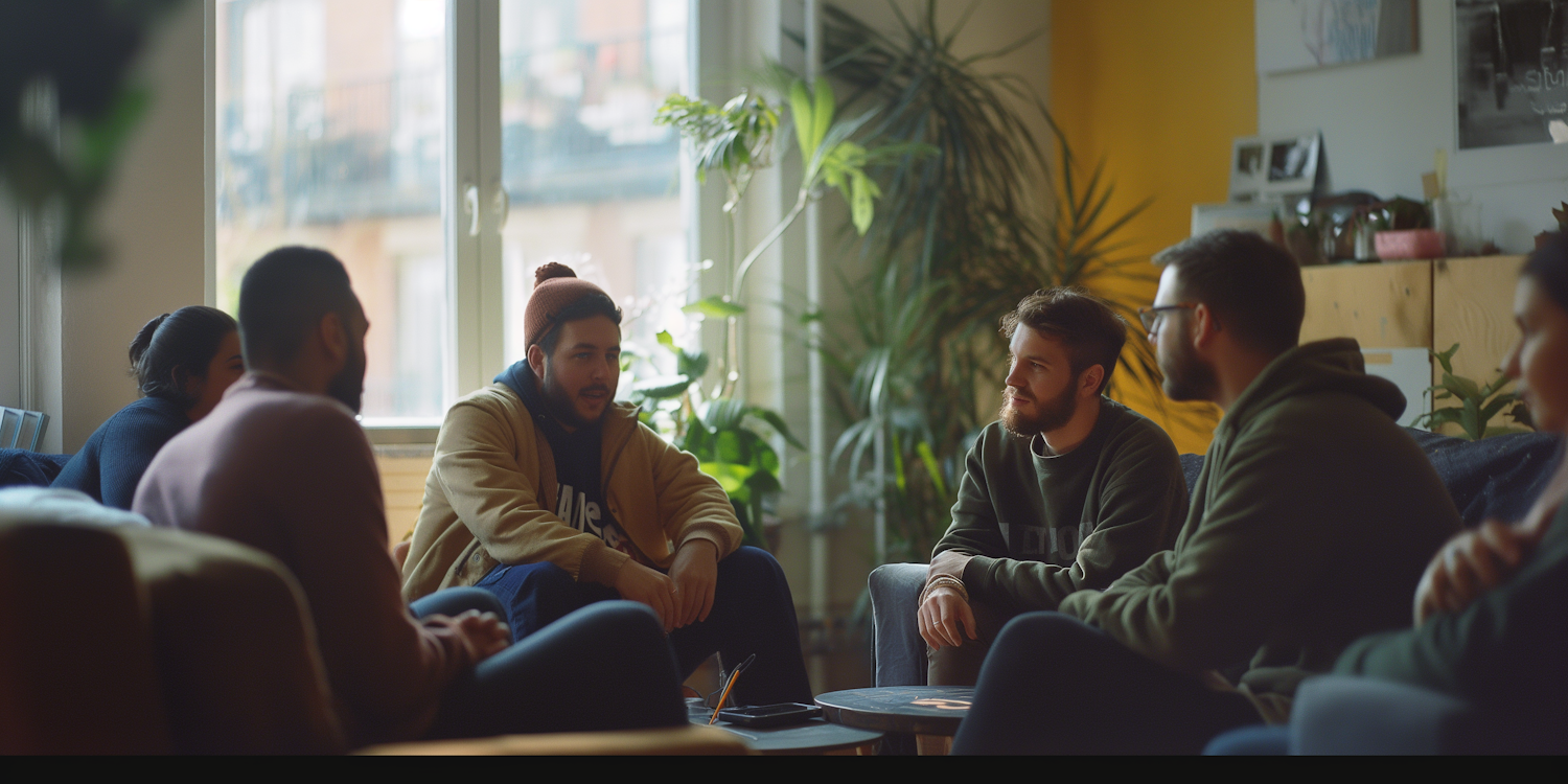 Cozy Indoor Social Gathering