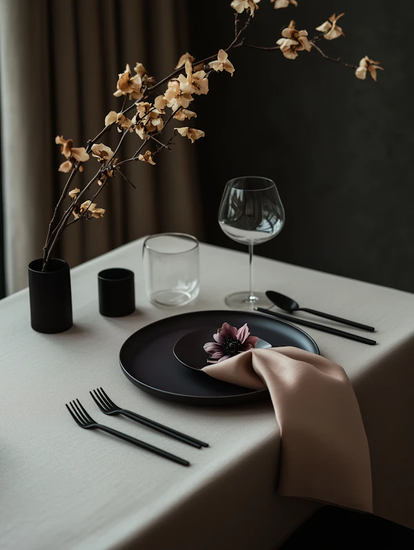 Minimalist Dining Setup