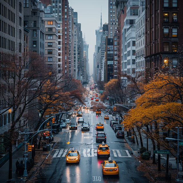 Urban Autumn Evening