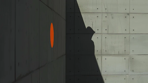 Minimalist Shadow on Concrete