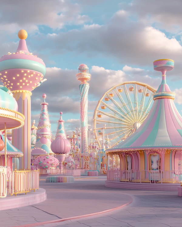 Whimsical Amusement Park