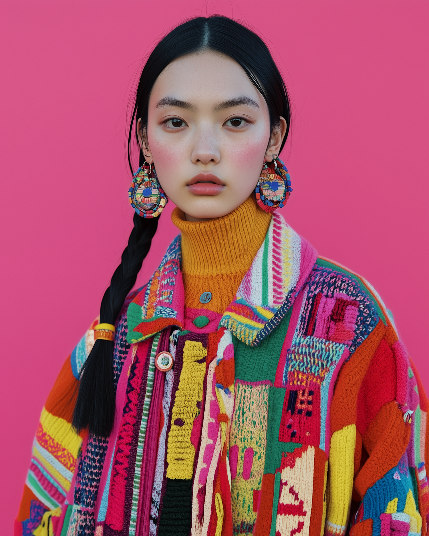 Vibrant Fashion Portrait