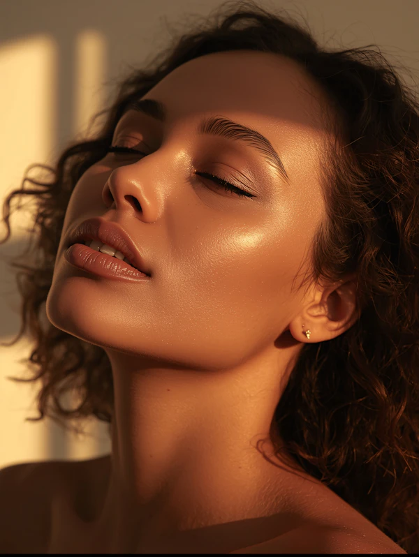 Serene Sunlit Portrait
