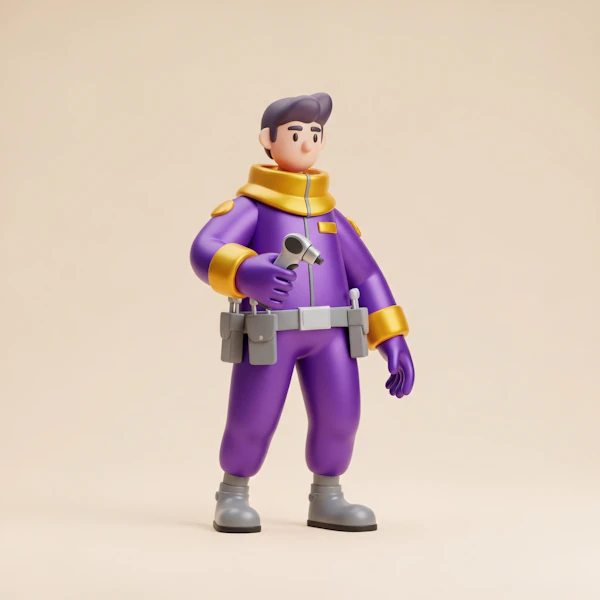 3D Technician Character