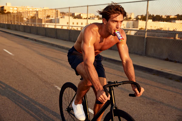 Cyclist in Urban Setting