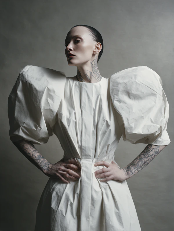 Elegant Tattooed Portrait