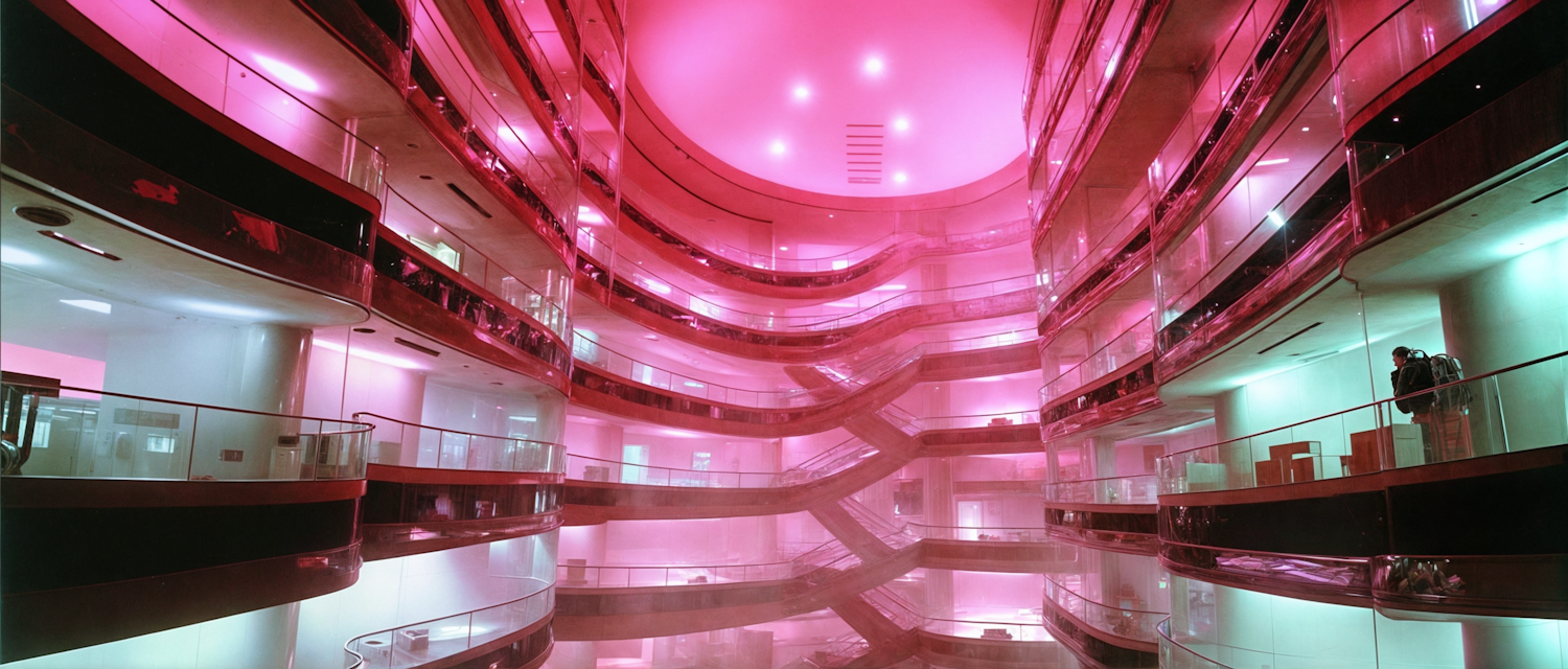 Futuristic Multi-Story Interior