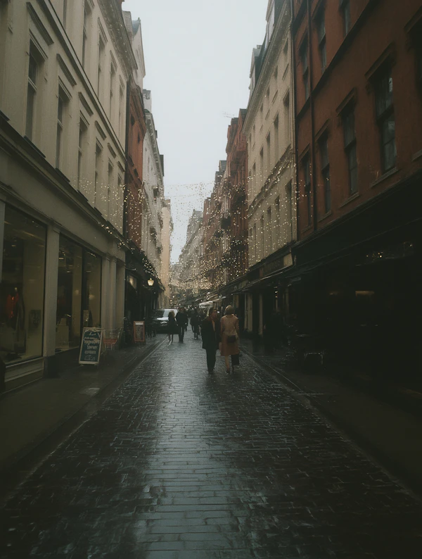 Cozy Urban Street Scene