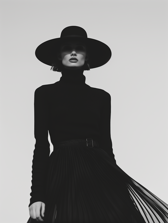 Black and White Fashion Portrait