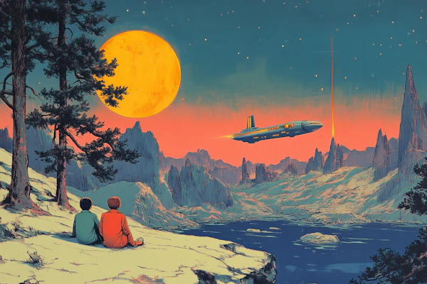 Serene Otherworldly Landscape