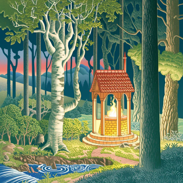 Magical Forest Scene