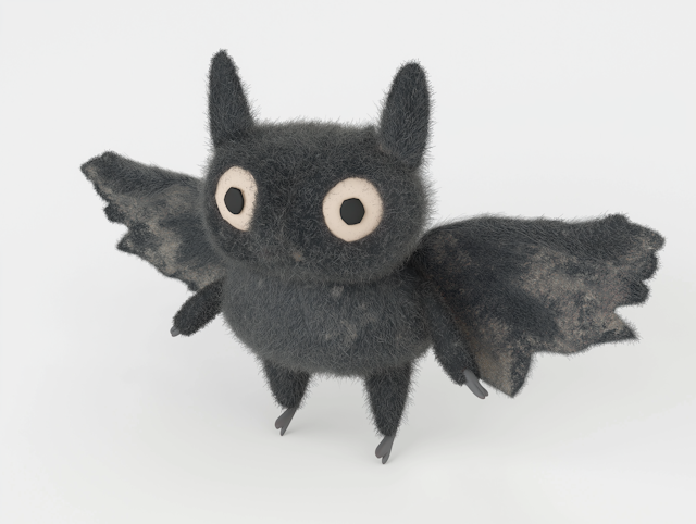 Whimsical Cartoon Bat