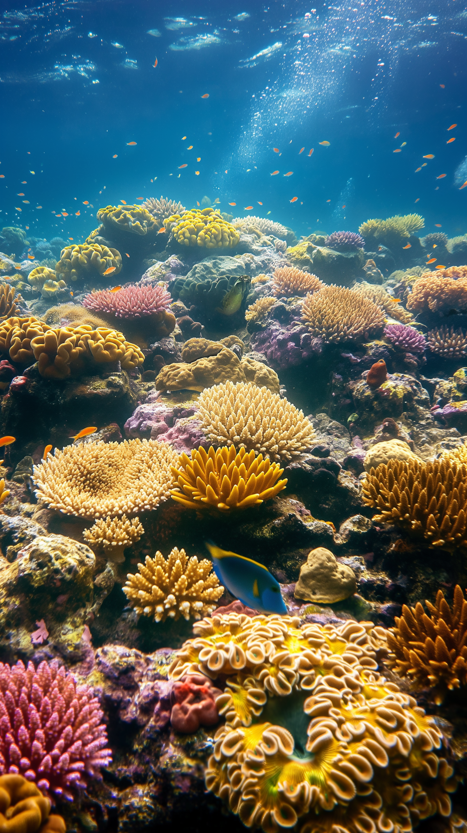 Vibrant Underwater Coral Reef Scene