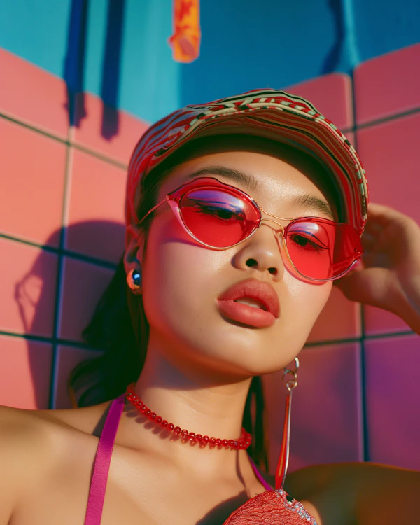 Confident Fashion-Forward Young Woman