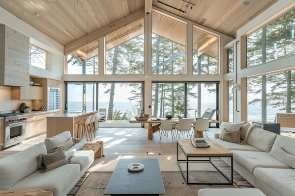 Modern Beach House Living Room