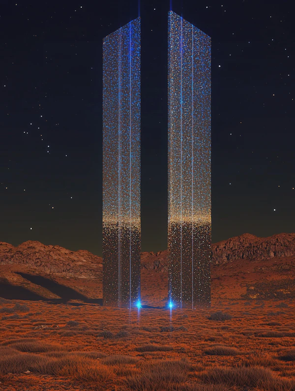 Futuristic Desert Scene