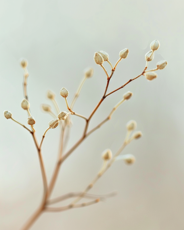 Serene Nature - Delicate Dormant Plant