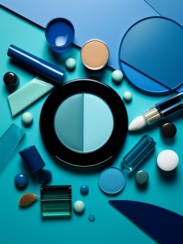 Cool Teal Cosmetics Composition