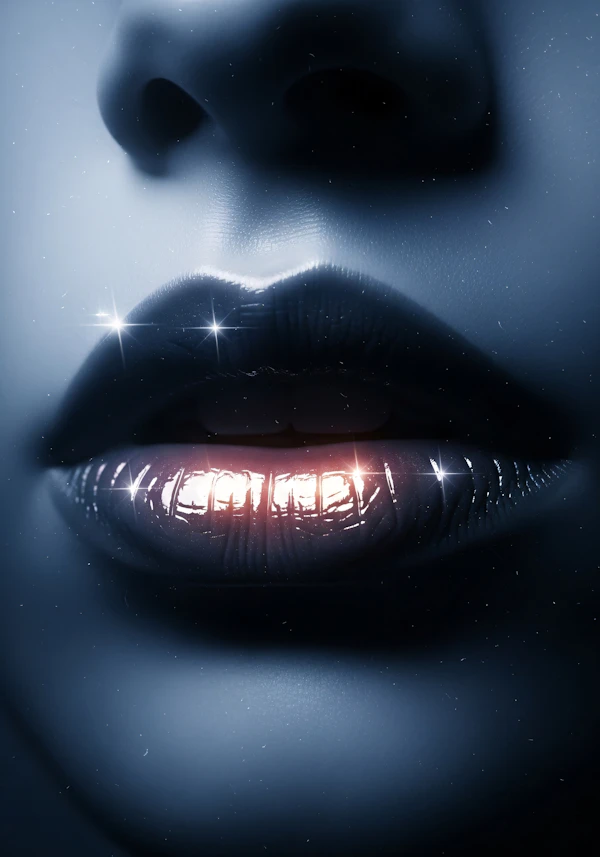 Ethereal Mouth Close-Up