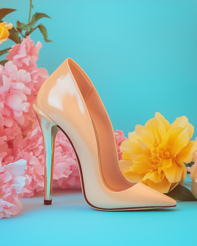 Stiletto and Flowers