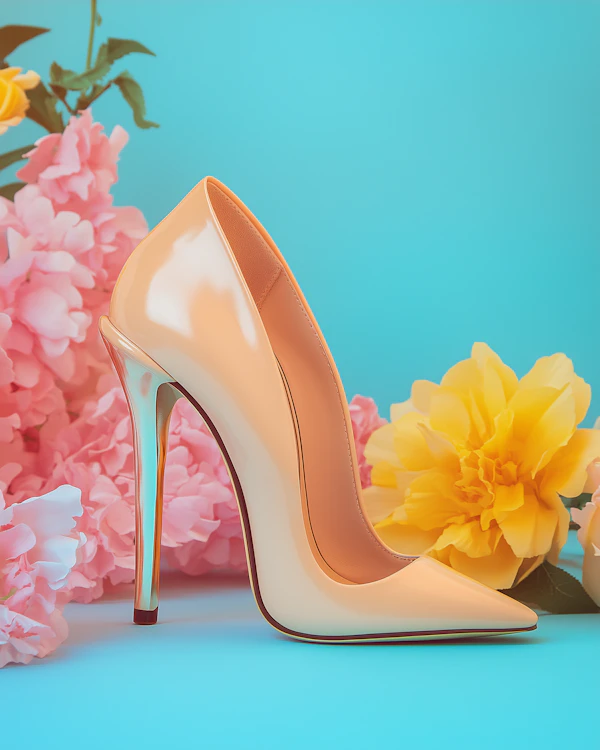 Stiletto and Flowers