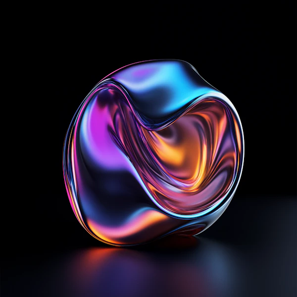 Abstract Metallic Fluid