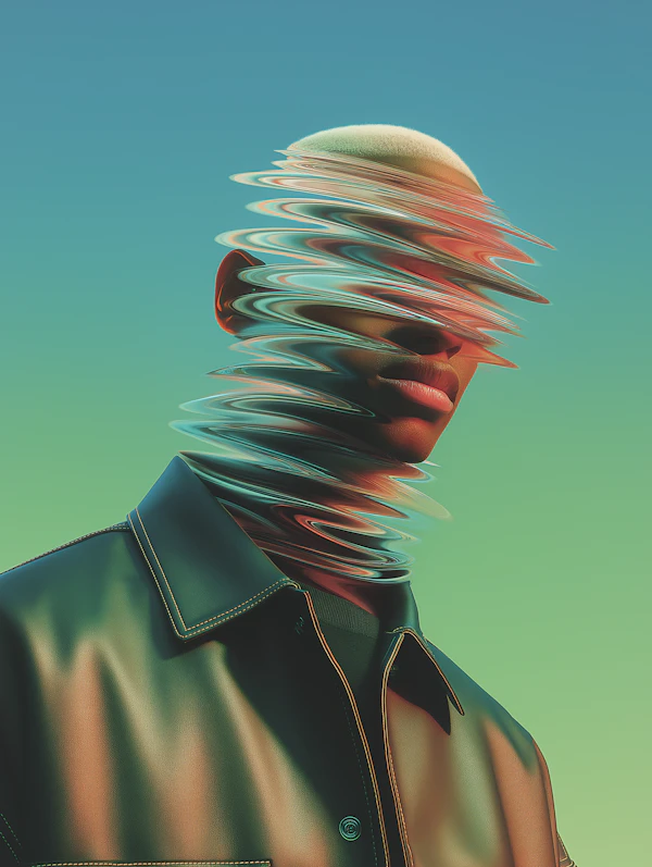 Surreal Ripple Portrait