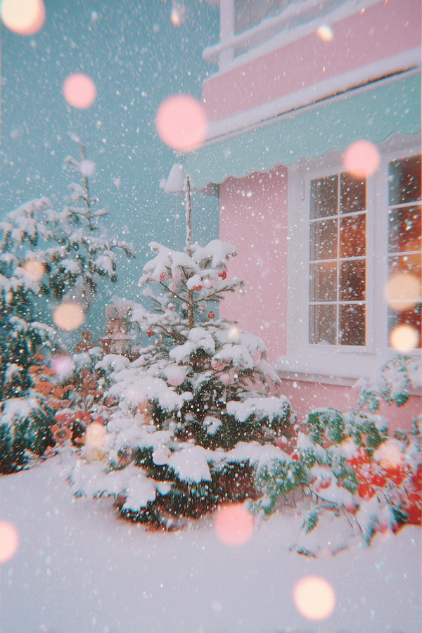 Winter Holiday Scene