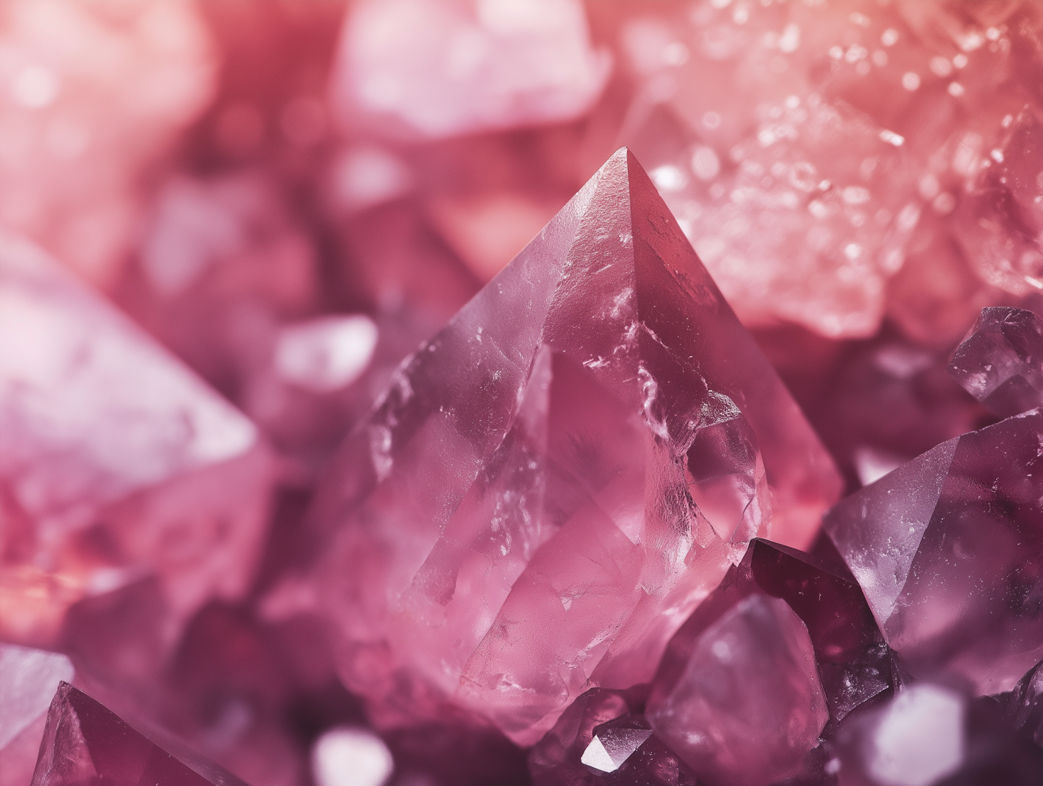 Vibrant Pink and Purple Crystals