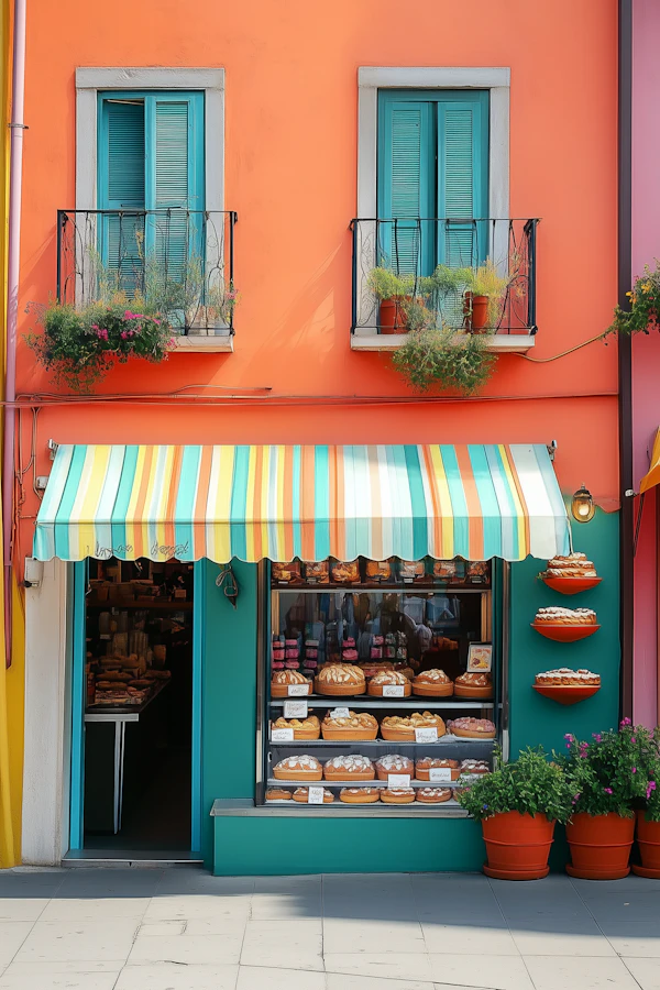 Vibrant Bakery Storefront